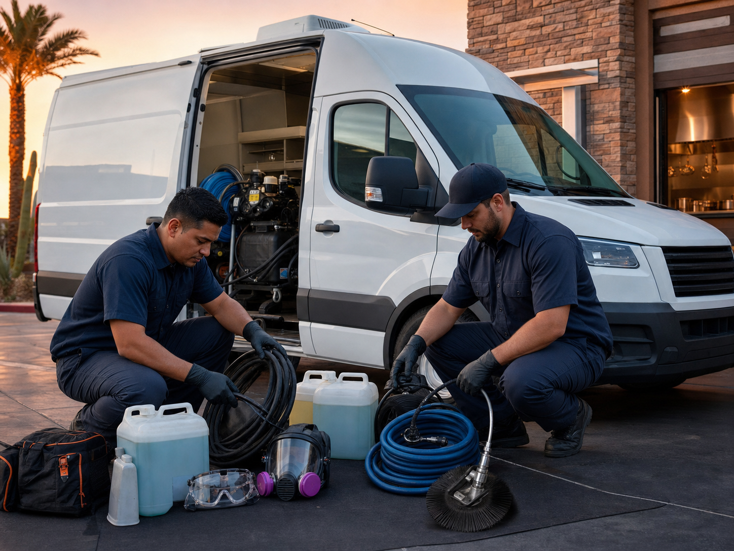 R & G Vent Cleaning Services commercial kitchen exhaust cleaning crew